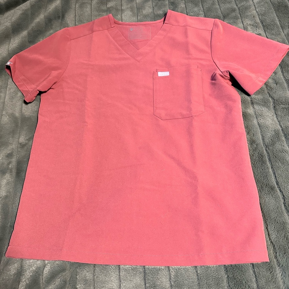 Dark Cherry - men's Dark Cherry Leon™ - Three-Pocket Scrub Top